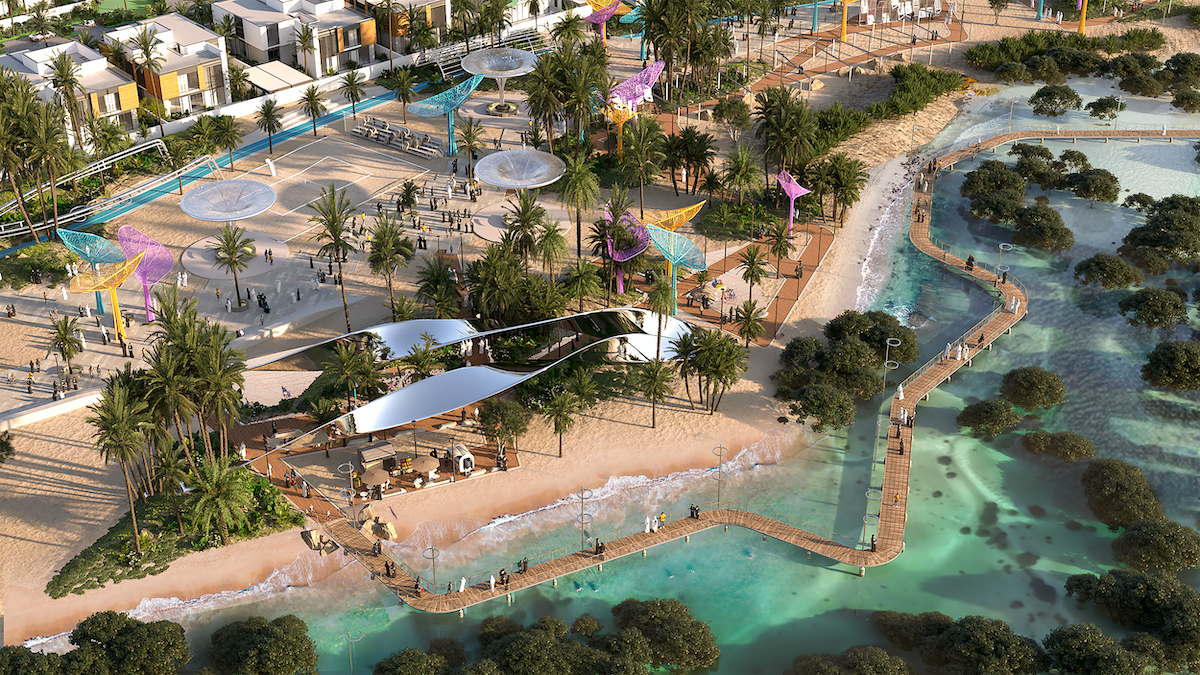 Saadiyat Lagoons is situated along the mangroves and across from a beautiful nature reserve full of protected wilderness