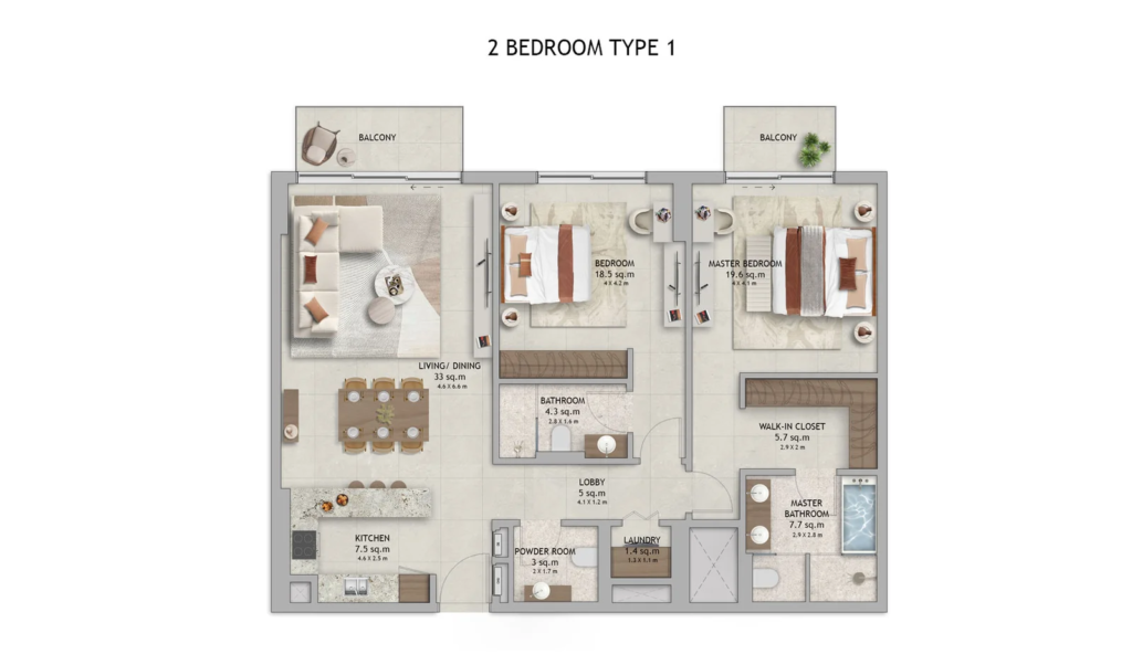 2 bedroom