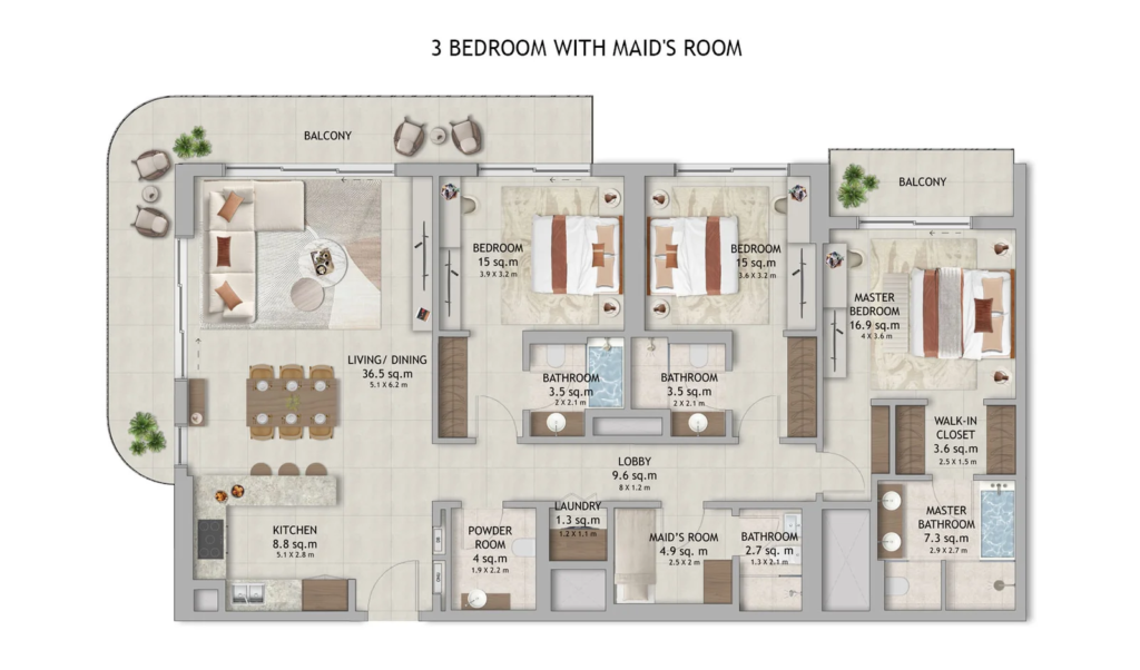 3 bedroom